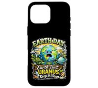 Custodia per iPhone 16 Pro Max Terra Isnt Urano Keep It Clean Funny Earth Day
