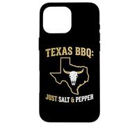 Custodia per iPhone 16 Pro Max Texas BBQ Just Sale and Pepper Authentic Pitmaster Grilling