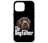 Custodia per iPhone 16 Pro Max The Dog Father Chocolate Lab Dad Brown Labrador Dad