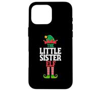 Custodia per iPhone 16 Pro Max The Little Sister Elf, divertente gruppo familiare di Natale
