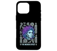 Custodia per iPhone 16 Pro Max The Medusa Effect Greco Mitologia Gorgone Statua Pietra Serpente