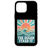 Custodia per iPhone 16 Pro Max The Ocean Fixed It Retro Beach Waves Sun