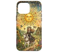 Custodia per iPhone 16 Pro Max The Sun Tarot Card Celestial Maiden Horse