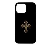 Custodia per iPhone 16 Pro Max The Tribal Rosario Gold Cross