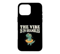 Custodia per iPhone 16 Pro Max The Vibe is in Shambles Dinosaur Mental Health Awareness