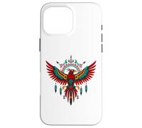 Custodia per iPhone 16 Pro Max Thunderbird Nativi Americani Arte Tribale Bambini Nativi per Bambini