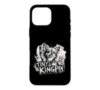 Custodia per iPhone 16 Pro Max Tiny Kingpin - Chihuahua dai capelli lunghi