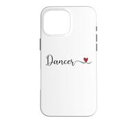 Custodia per iPhone 16 Pro Max Tipografia del cuore ballerino