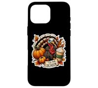 Custodia per iPhone 16 Pro Max Tis The Season Turchia Autunno Autunno Zucca Spice Cup Vintage