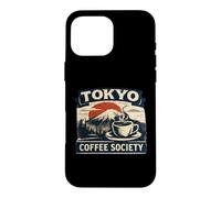 Custodia per iPhone 16 Pro Max Tokyo Coffee Club Amante del caffè giapponese Caffè retrò