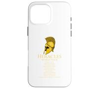 Custodia per iPhone 16 Pro Max Tour mondiale di Eracle - Elmo greco antico - Mitologia