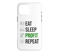 Custodia per iPhone 16 Pro Max Trader di criptovalute - Mangia ripetizione profitto sonno
