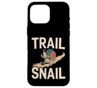 Custodia per iPhone 16 Pro Max Trail Snail - Divertente gioco di parole