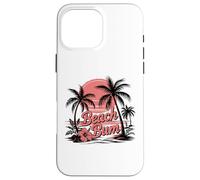 Custodia per iPhone 16 Pro Max Tramonto tropicale Beach Bum