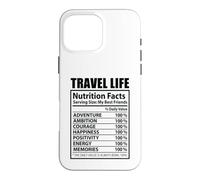 Custodia per iPhone 16 Pro Max Travel Life Fatti nutrizionali Vacanza divertente