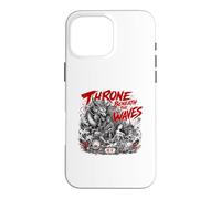 Custodia per iPhone 16 Pro Max Trono Sotto Le Onde Giapponesi Drago giapponese Leggenda