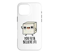 Custodia per iPhone 16 Pro Max Tu, Feta, ci credi, divertente gioco di parole al formaggio