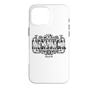 Custodia per iPhone 16 Pro Max Tubazioni meccaniche e ingranaggi Black Print