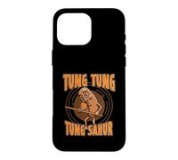 Custodia per iPhone 16 Pro Max Tung Tung Tung Sahur Italian Brainrot Meme (SU DIETRO)