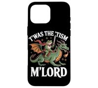 Custodia per iPhone 16 Pro Max Twas The Tism M'Lord Frog Dragon Rider Fantasy Medievale