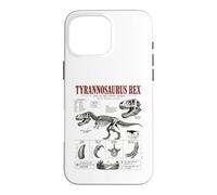 Custodia per iPhone 16 Pro Max Tyrannosaurus Rex Fossil Guide Museo Anatomia Arte
