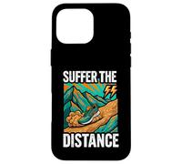 Custodia per iPhone 16 Pro Max Ultramarathon Trail Running Suffer The Distance