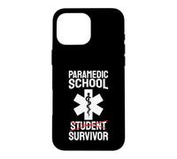 Custodia per iPhone 16 Pro Max Umorismo EMS per studenti sopravvissuti della scuola paramedica