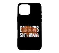 Custodia per iPhone 16 Pro Max Un bisonte in Badlands South Dakota Colorato Formazioni rocciose