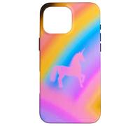 Custodia per iPhone 16 Pro Max Unicorn Rainbow Aesthetic Nostalgic Aura 80s Inspired Vtg