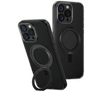 Custodia per iPhone 16 Pro Max UNIQ con supporto girevole a 360, colore nero