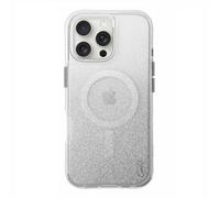 Custodia per iPhone 16 Pro Max UNIQ Lumino con ricarica magnetica, colore argent