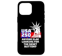 Custodia per iPhone 16 Pro Max USA 250 Pulsante Reset Design American Liberty