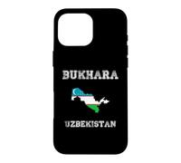 Custodia per iPhone 16 Pro Max Uzbekistan Bandiera Distressed Bukhara Pride