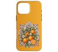 Custodia per iPhone 16 Pro Max Valencia Arance Spagna Andalusa Piastrelle Costa
