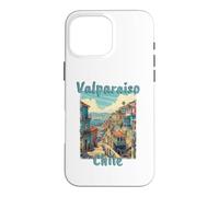 Custodia per iPhone 16 Pro Max Valparaiso Cile Vintage Costiera Viaggio Vacanza Vacanza