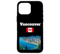 Custodia per iPhone 16 Pro Max Vancouver viaggio souvenir Canada amante della città bandiera canadese