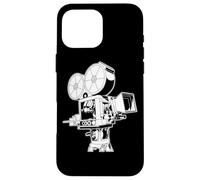 Custodia per iPhone 16 Pro Max Vecchia macchina fotografica per un operatore della macchina fotografica e cameraman