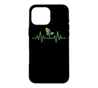 Custodia per iPhone 16 Pro Max Vegetariano vegano HeartBeat vegetariano a base vegetale