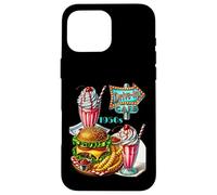 Custodia per iPhone 16 Pro Max Vintage anni '50 Diner Café Drive in