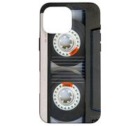 Custodia per iPhone 16 Pro Max Vintage Cassette Tape Classic Retro Old Fashion Black