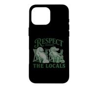Custodia per iPhone 16 Pro Max Vintage Florida Respect The Locals Nature Manatee Crocodile