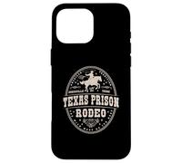 Custodia per iPhone 16 Pro Max Vintage Huntsville Texas Cowboy A Cavallo Western Rodeo