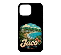Custodia per iPhone 16 Pro Max Vintage Jaco Costa Rica Viaggio Souvenir Regalo
