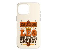 Custodia per iPhone 16 Pro Max Vintage Leo Zodiac «Protagonista Energy» Boho Sun