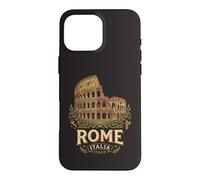 Custodia per iPhone 16 Pro Max Vintage Roma Italia Colosseo Antico Romano Punto di riferimento 3