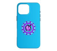 Custodia per iPhone 16 Pro Max Viola & Teal coniglio comic Art fumetto Kawaii