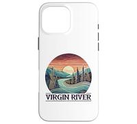 Custodia per iPhone 16 Pro Max Virgin River T-Shirt Retro Minimalist River Virgin