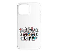 Custodia per iPhone 16 Pro Max Volleyball Mom Life Volleyball Mama Team Mom Gift