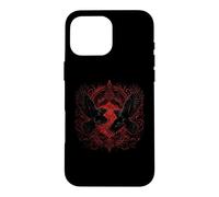 Custodia per iPhone 16 Pro Max Walhalla Corvo Corvi Odins Miti nordici vichinghi