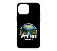 Custodia per iPhone 16 Pro Max Waymaker Isaia 42:16 - Cristiano Gesù Fede Chiesa
